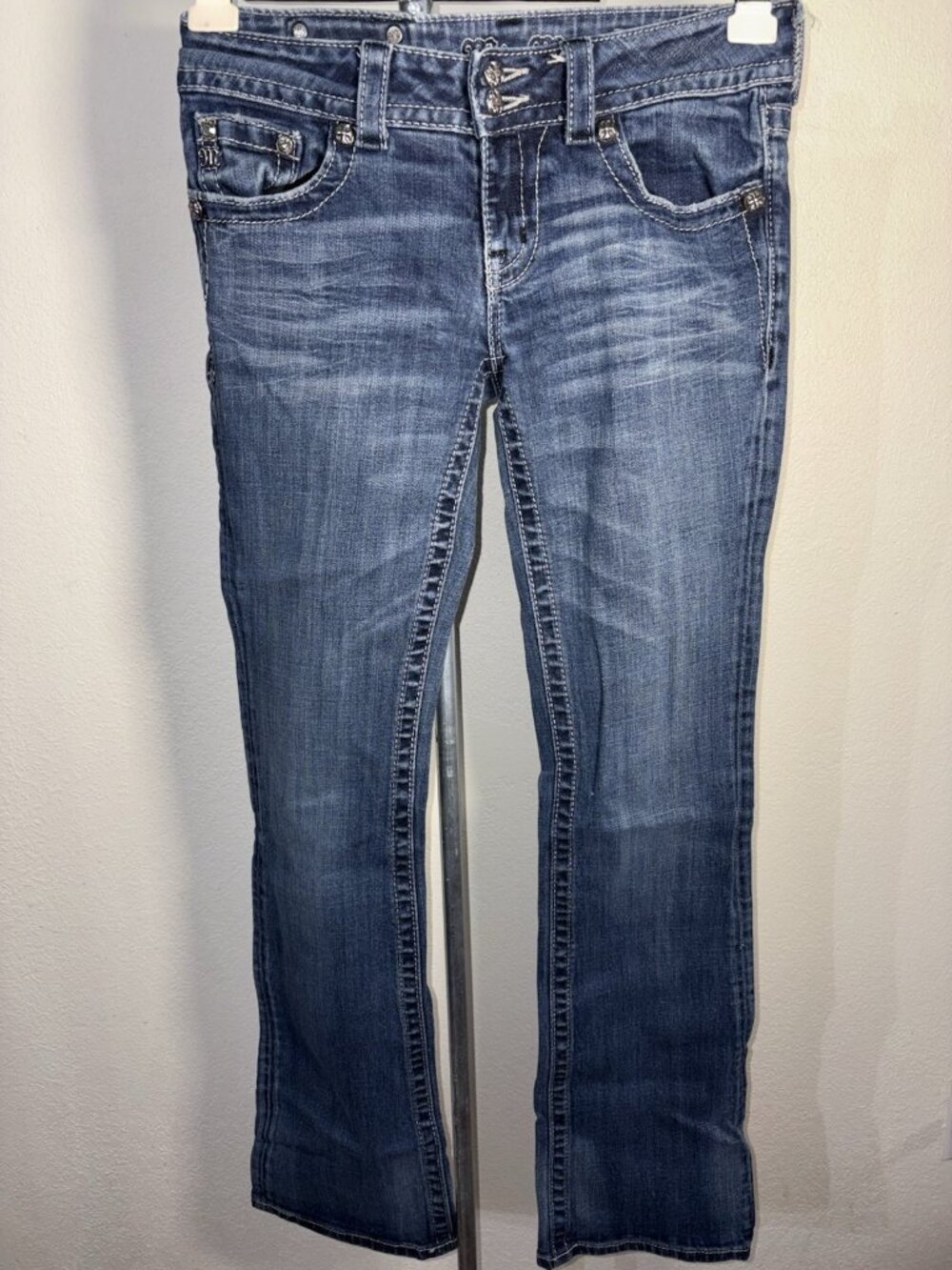 Miss Me Jeans Denim Women Size 28X32 Bootcut Stretch Bling